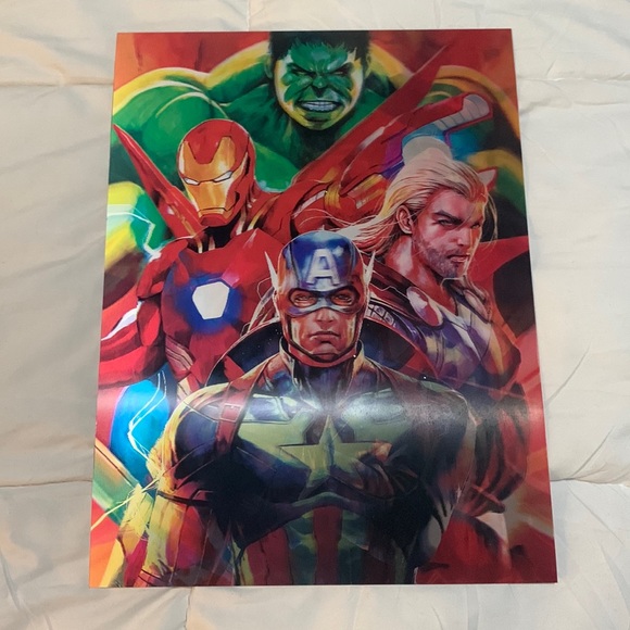 The AVENGERS 3D POSTER MARVEL DISNEY SUPERHERO - Picture 3 of 8